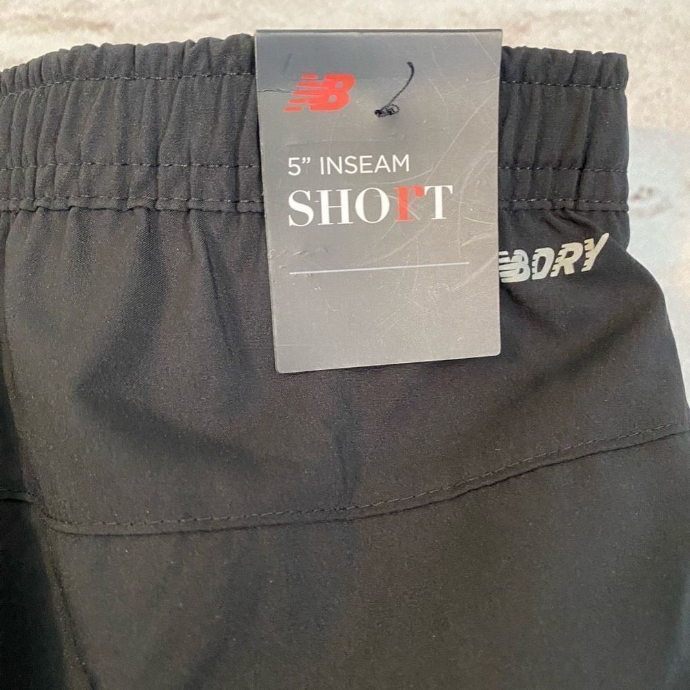 New Balance Men’s Accel Athletic Workout Short 5” Inseam Lined Black Size 5XL - Picture 6 of 9